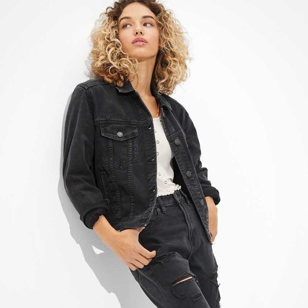 AE Black Denim Jacket